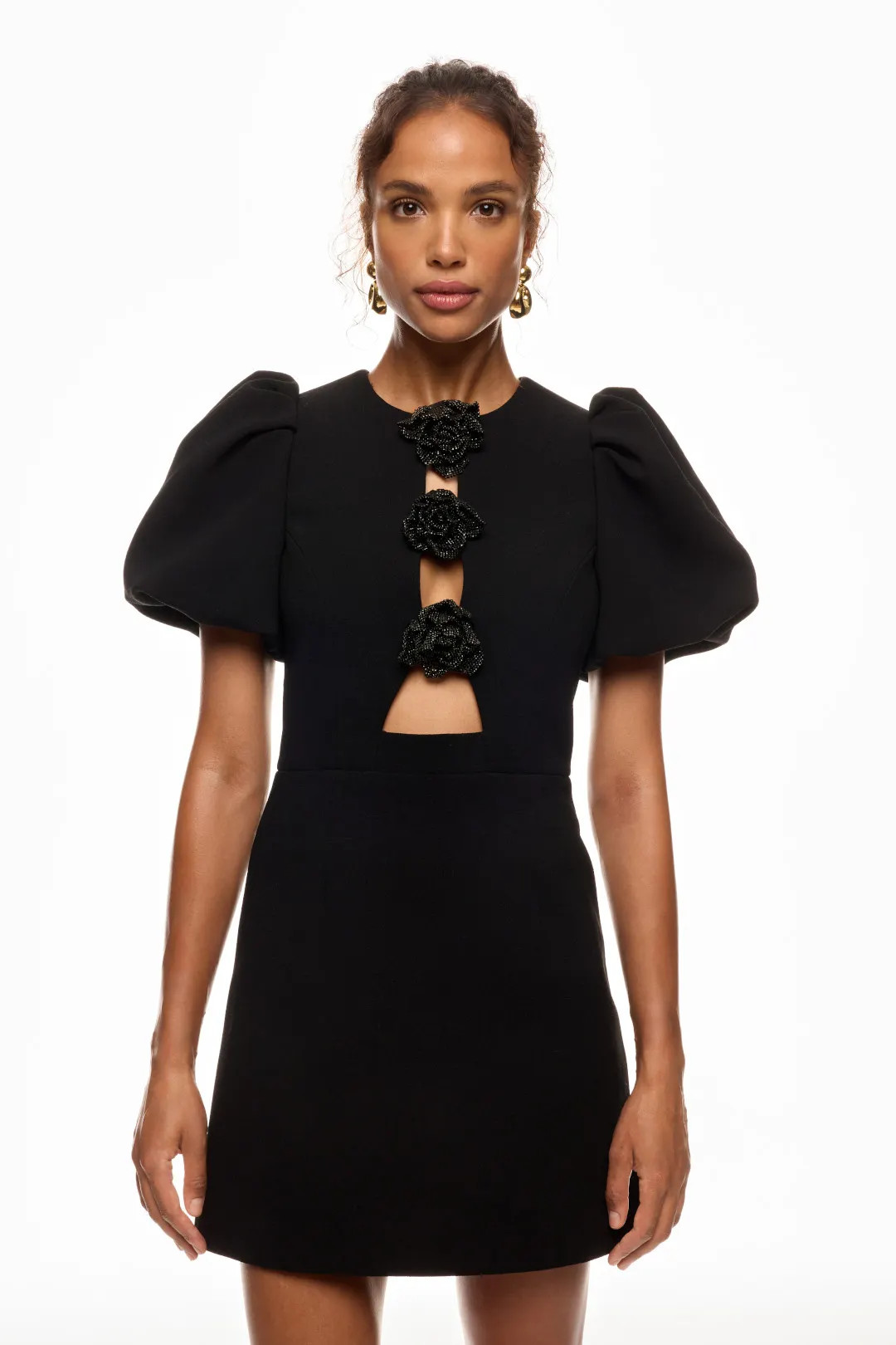 Rebecca Vallance Aubree Flower Mini Dress | Rent the Runway