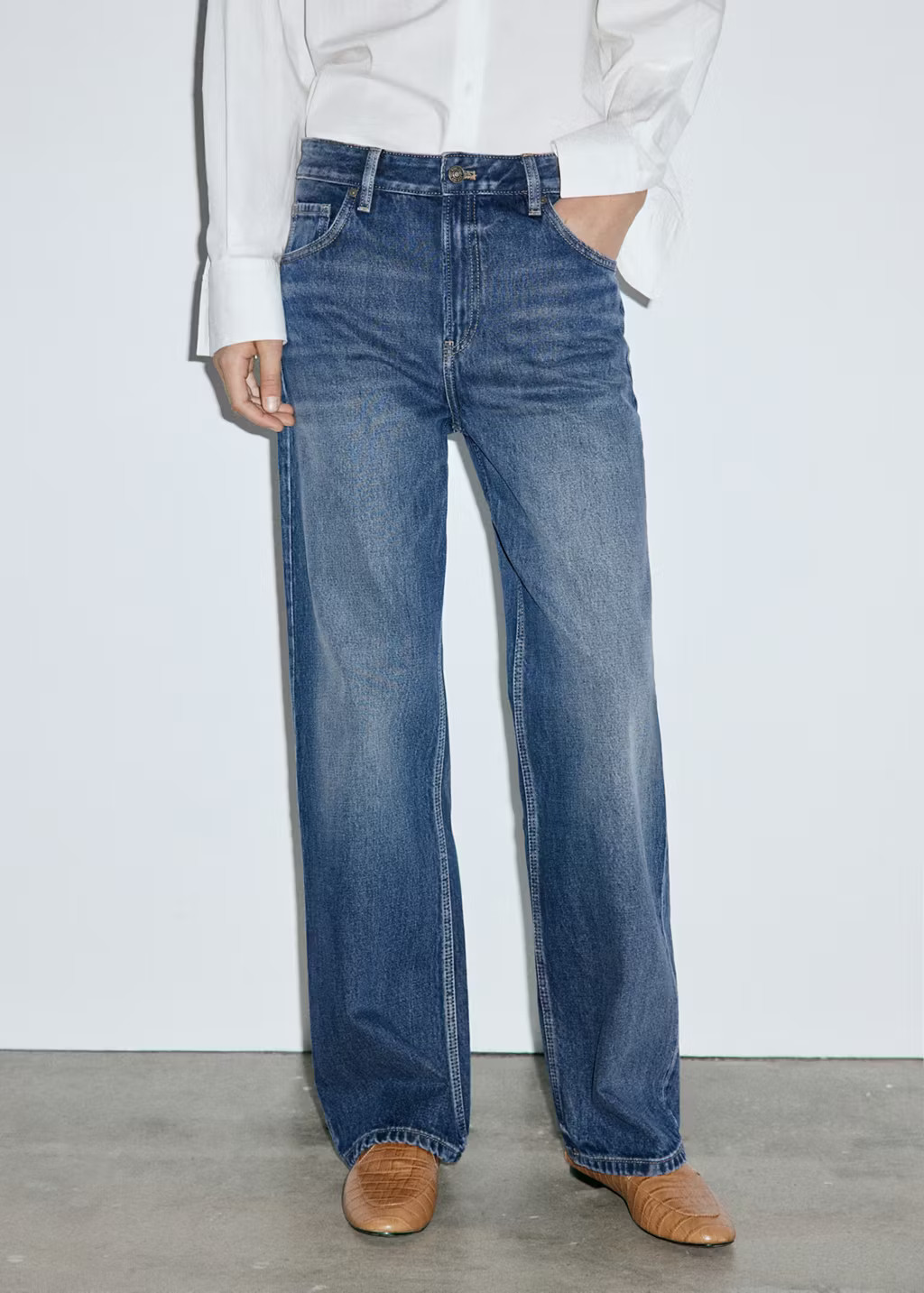 Miami medium-rise straight-fit jeans | Mango (US/MX/AU)