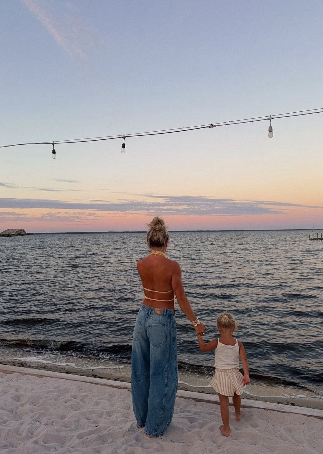 Sunsets with my mini 💛 my shirt is Whitefox (unlinkable) I linked similar! 

#LTKTravel #LTKFamily #LTKStyleTip