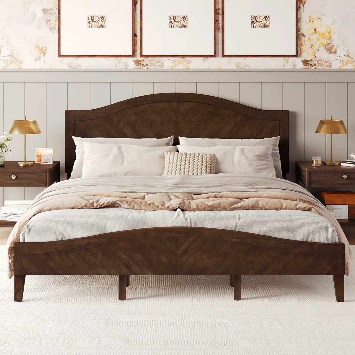Adrian Adjustable Height Solid Wood Platform Bed | Wayfair North America