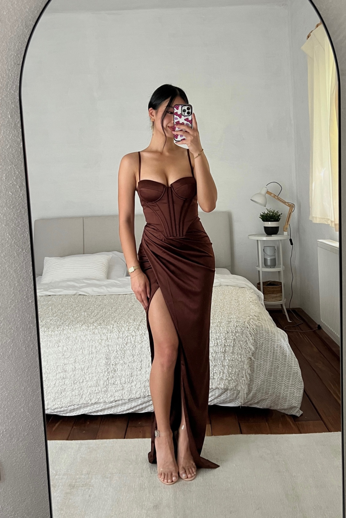 London Maxi Dress - Chocolate – BABYBOO