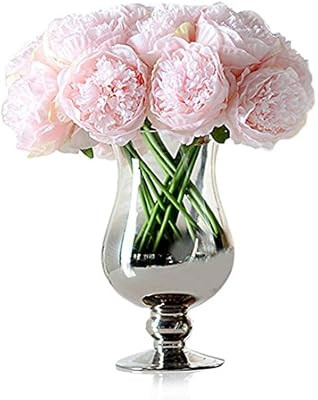 Newest trent 1Bouquet 5 Heads Artificial Peony Silk Flower Leaf Home Bridal Wedding Party Festiva... | Amazon (US)