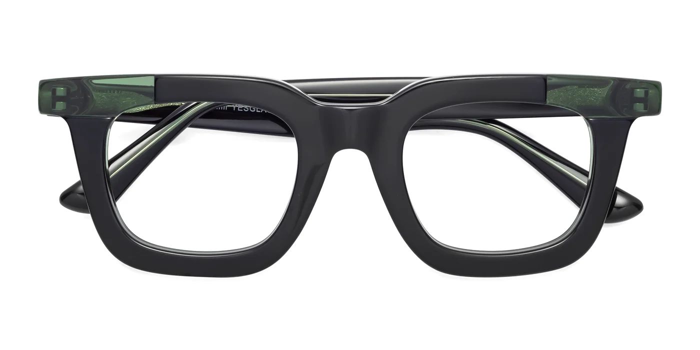 Tortoise Oversized Acetate Square Eyeglasses - Piper | Yesglasses