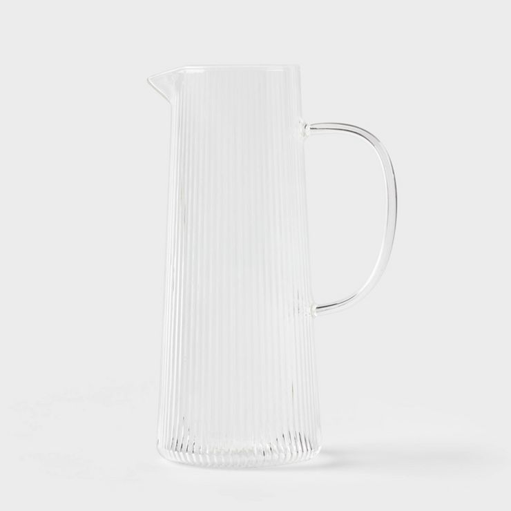 Ribbed Glass Pitcher Clear - Threshold™ | Target