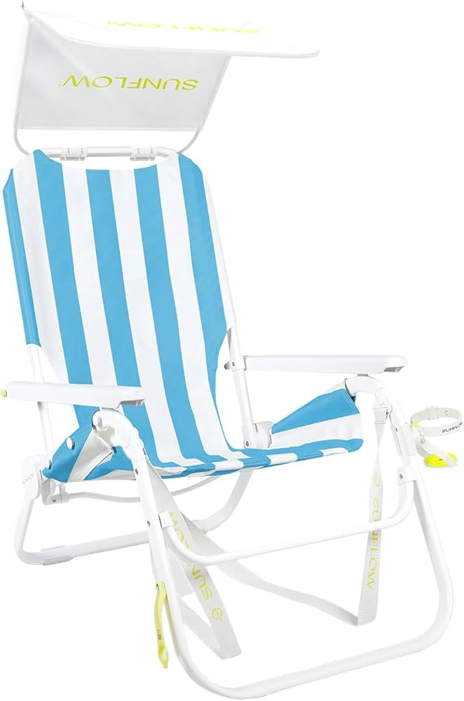SUNFLOW Shore Thing Premium Beach Chair - Adjustable, Portable, Rust-Resistant, Reclining Beach C... | Amazon (US)