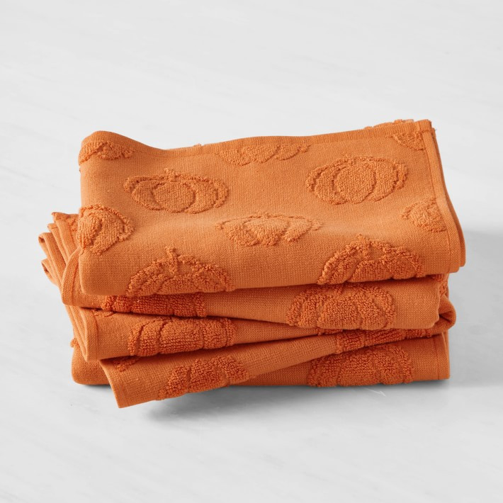 Pumpkin Tencel Blend Towels | Williams-Sonoma