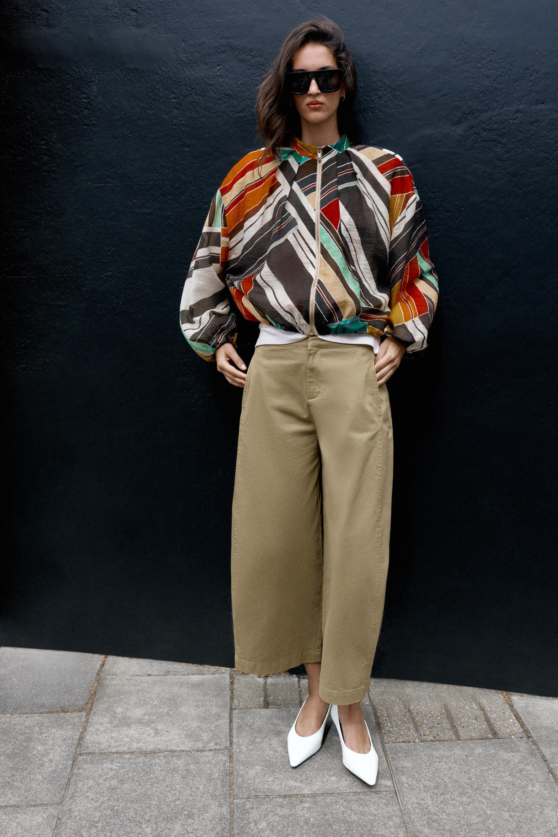 Zara - Printed Bomber Jacket - Multicolored - Xs - Woman | Zara US