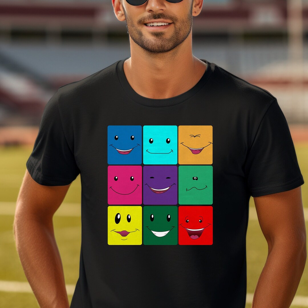 Face Inspired Premium T-shirt Happy Face Cartoon Nick Jr. - Etsy | Etsy (US)