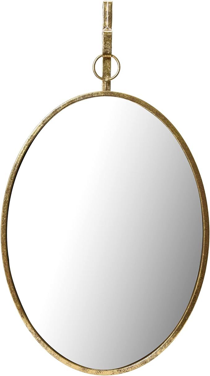Creative Co-Op Framed Oval Wall Mirror with Hanging Bracket | Amazon (US)