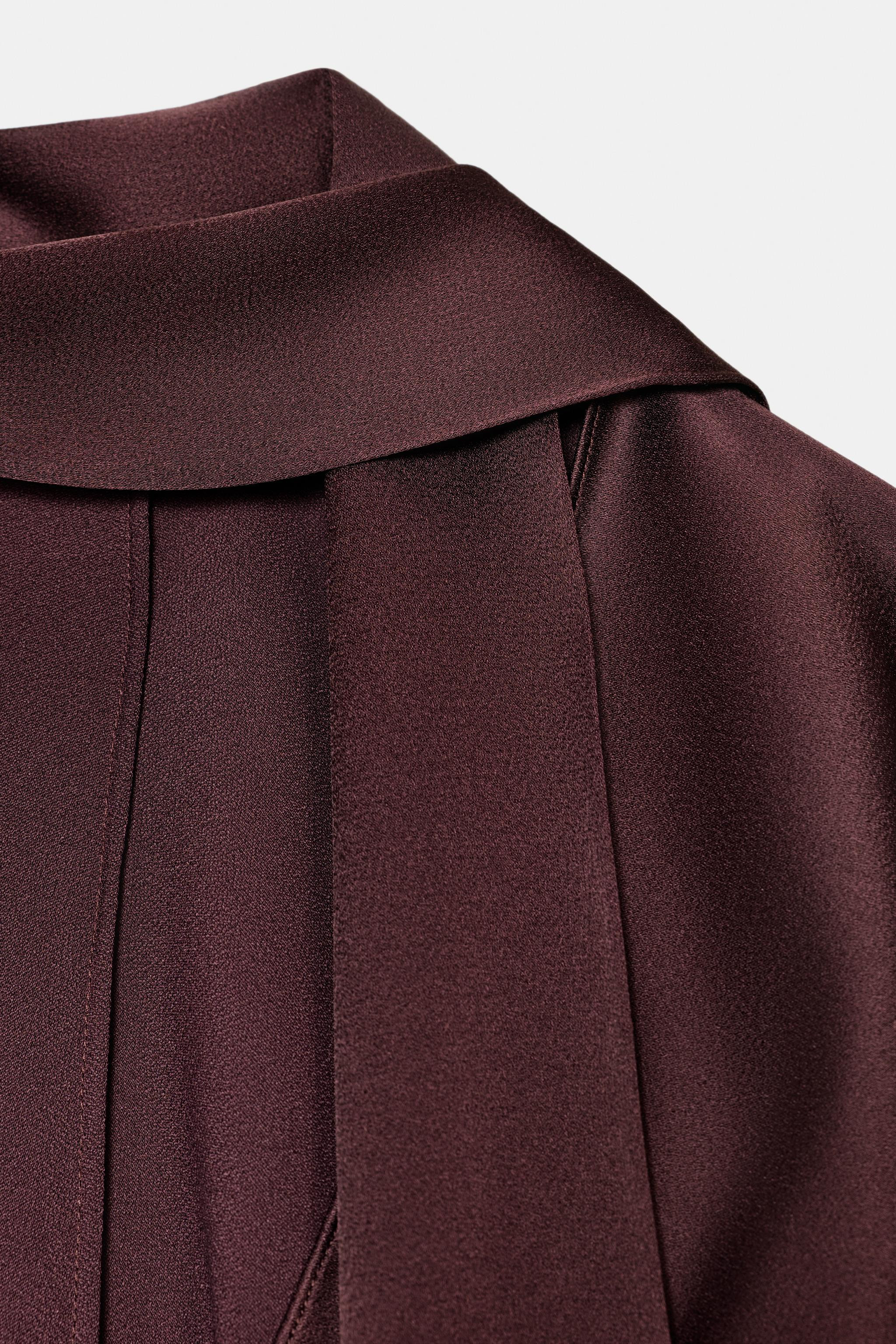 LIMITED EDITION ZW COLLECTION SATIN SCARF DRESS | Zara UK