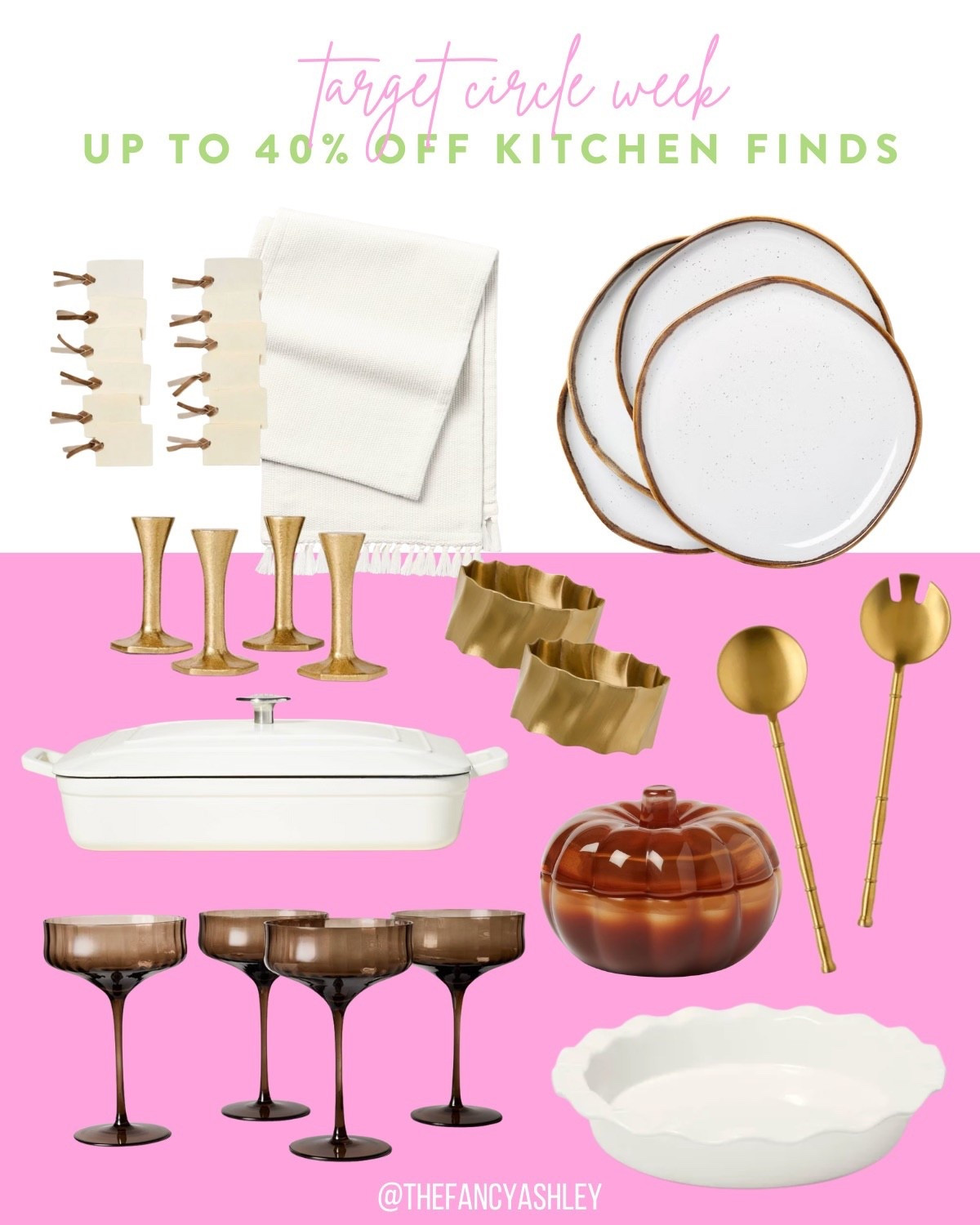 Target Circle Week - up to 40% off kitchen and dining finds! Holiday entertaining is almost here, and these cute fall finds are perfect for Sunday dinners, family get-togethers, Thanksgiving tablescapes, and beyond. Love the neutral whites and browns, and how cute are the name tags and holders? Circle Week is on now through Saturday, so don't miss out on massive savings! Target Circle Week | kitchen finds | dining decor | Thanksgiving table | holiday entertaining | fall tablescape | neutral decor | Target home

#LTKSeasonal #LTKFindsUnder50 #LTKSaleAlert