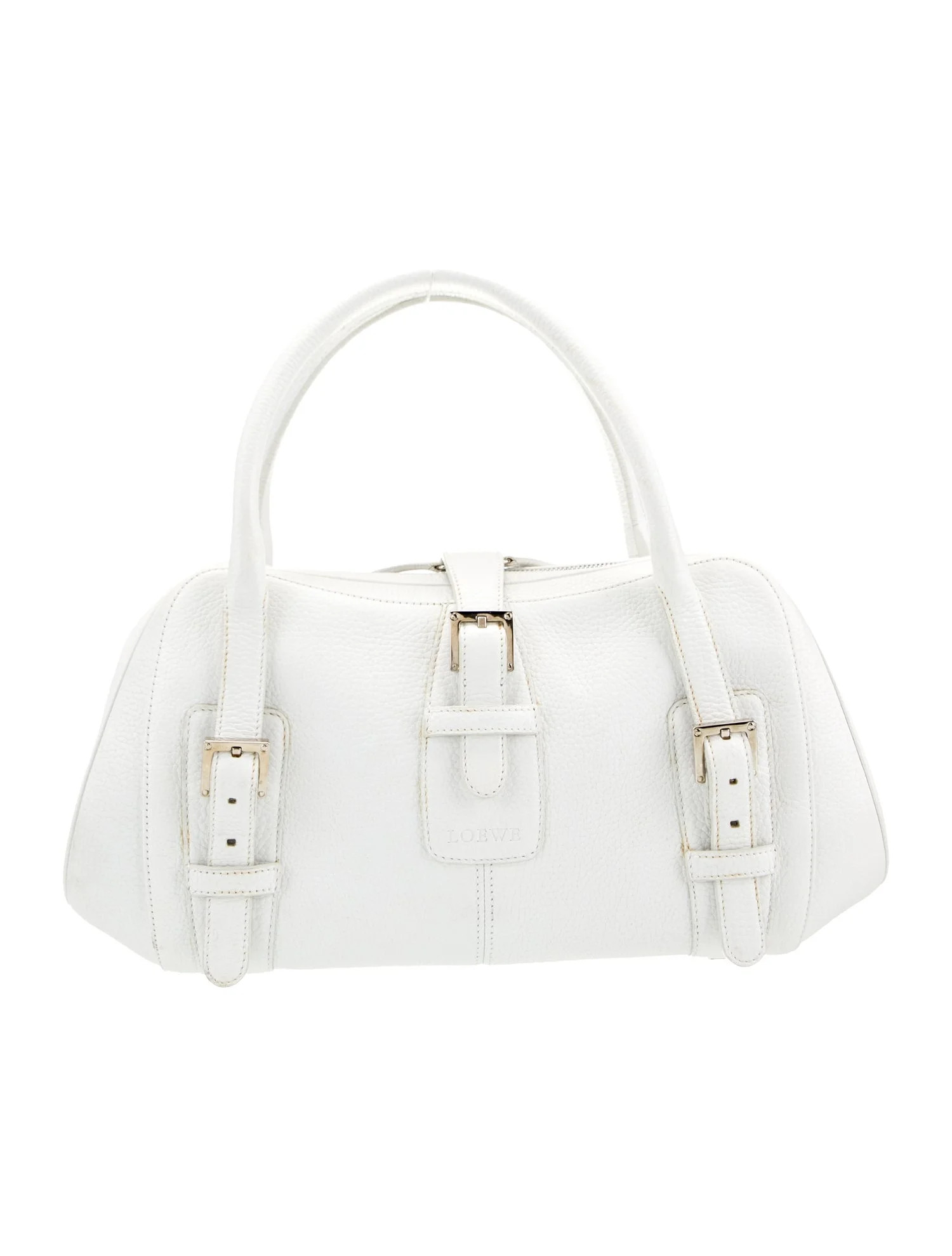 Leather Top Handle Bag Vintage | The RealReal