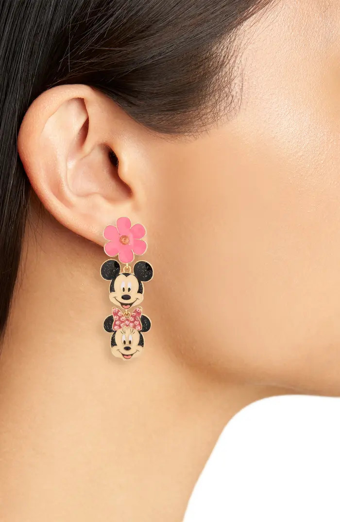 BaubleBar x Disney® Mickey & Minnie Mouse Floral Drop Earrings | Nordstromrack | Nordstrom Rack