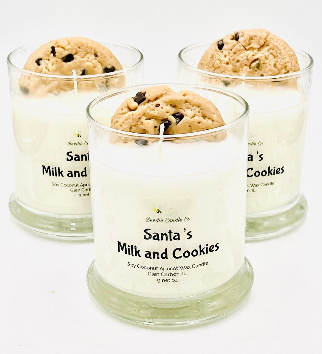 Milk and Cookies Soy Coconut Wax Candle/santas - Etsy | Etsy (US)