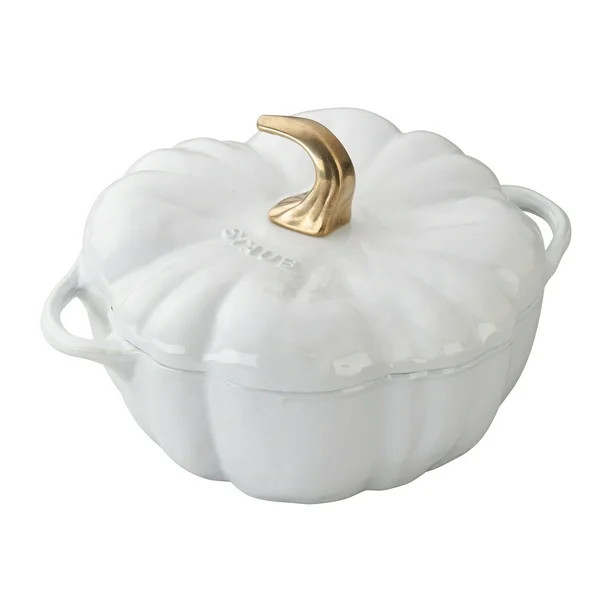 Staub Cast Iron 3.5-qt Pumpkin Cocotte - White - Walmart.com | Walmart (US)