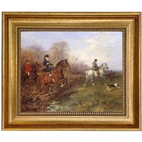 Out Of The Thicket Framed Equestrian Art Print, Vintage Fox Hunt Scene, Heywood Hardy | Etsy (US)
