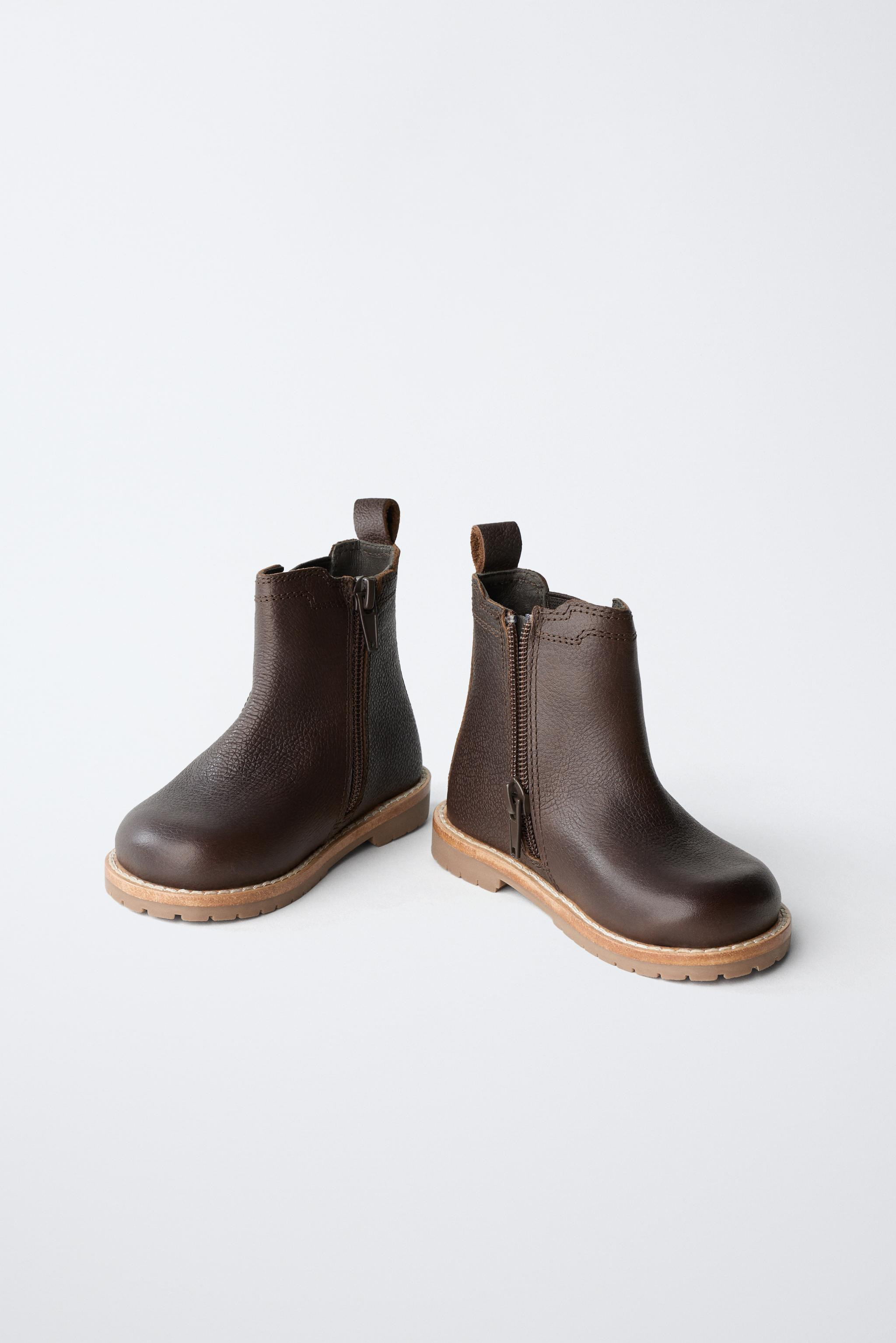 LEATHER CHELSEA BOOTS | Zara UK