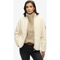 Superdry Active Full Zip Fleece - White, White, Size 14, Women | Very (UK)