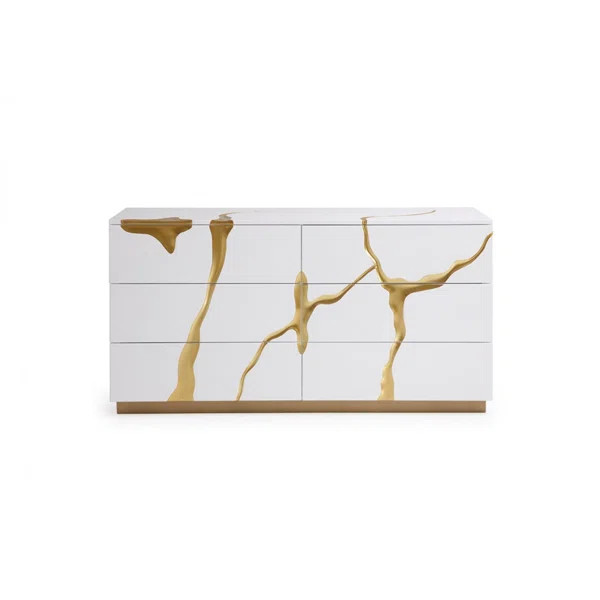 Velva 6 Drawer 66" W Dresser | Wayfair North America