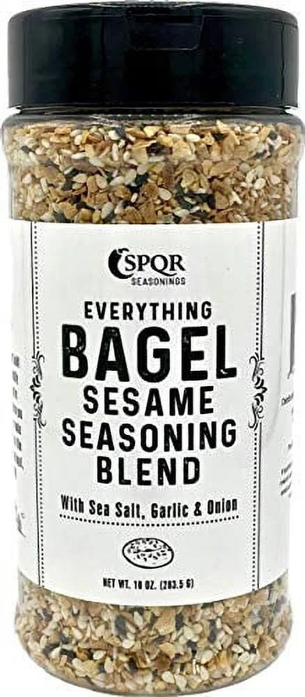 Everything Bagel Seasoning Blend by SPQR Seasonings Original XL 10 oz. Jar Delicious Blend of Sea... | Walmart (US)