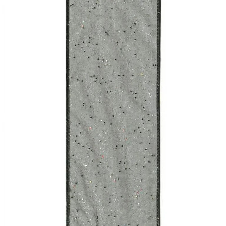 Offray Ribbon, Black 1 1/2 inch Wired Edge Sheer Polyester Ribbon for Sewing, Crafts, and Gifting... | Walmart (US)