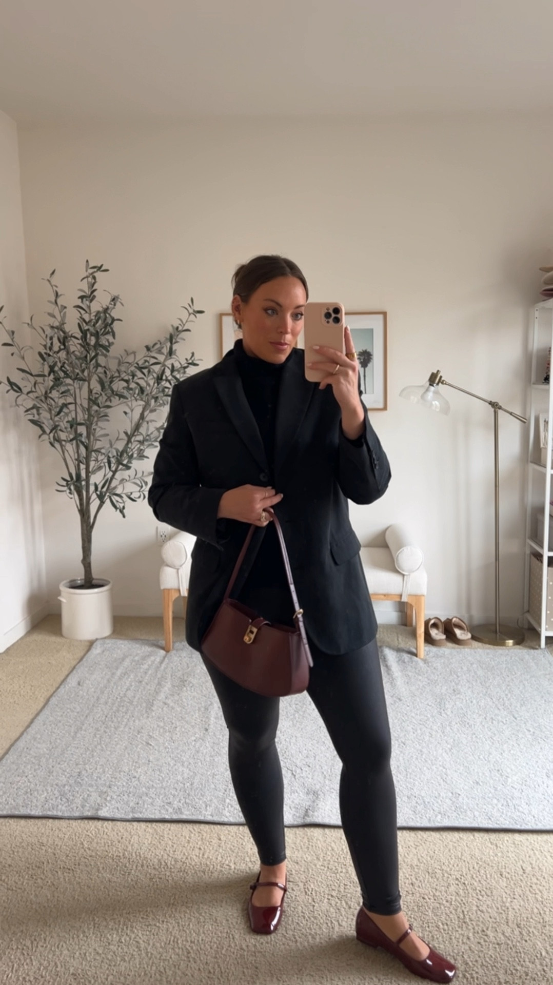 All black outfit ♥️
Oversized blazer size 6
Spanx faux leather leggings medium
Tunic sweater medium
Mary Jane flats fit true to size 

#LTKVideo #LTKMidsize #LTKSeasonal