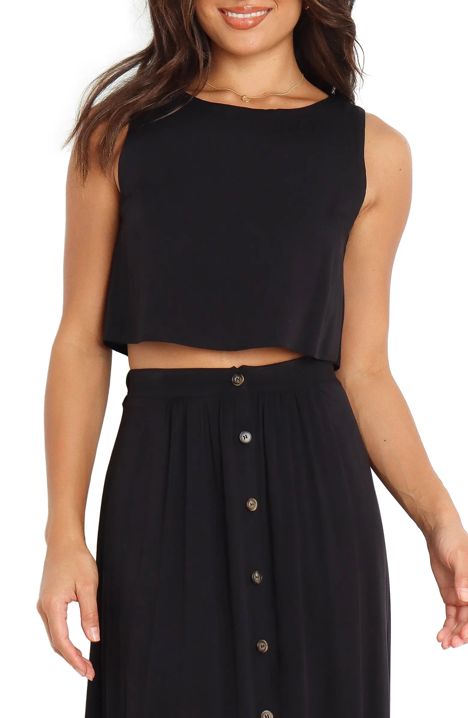 Sutton Sleeveless Crop Top | Nordstrom