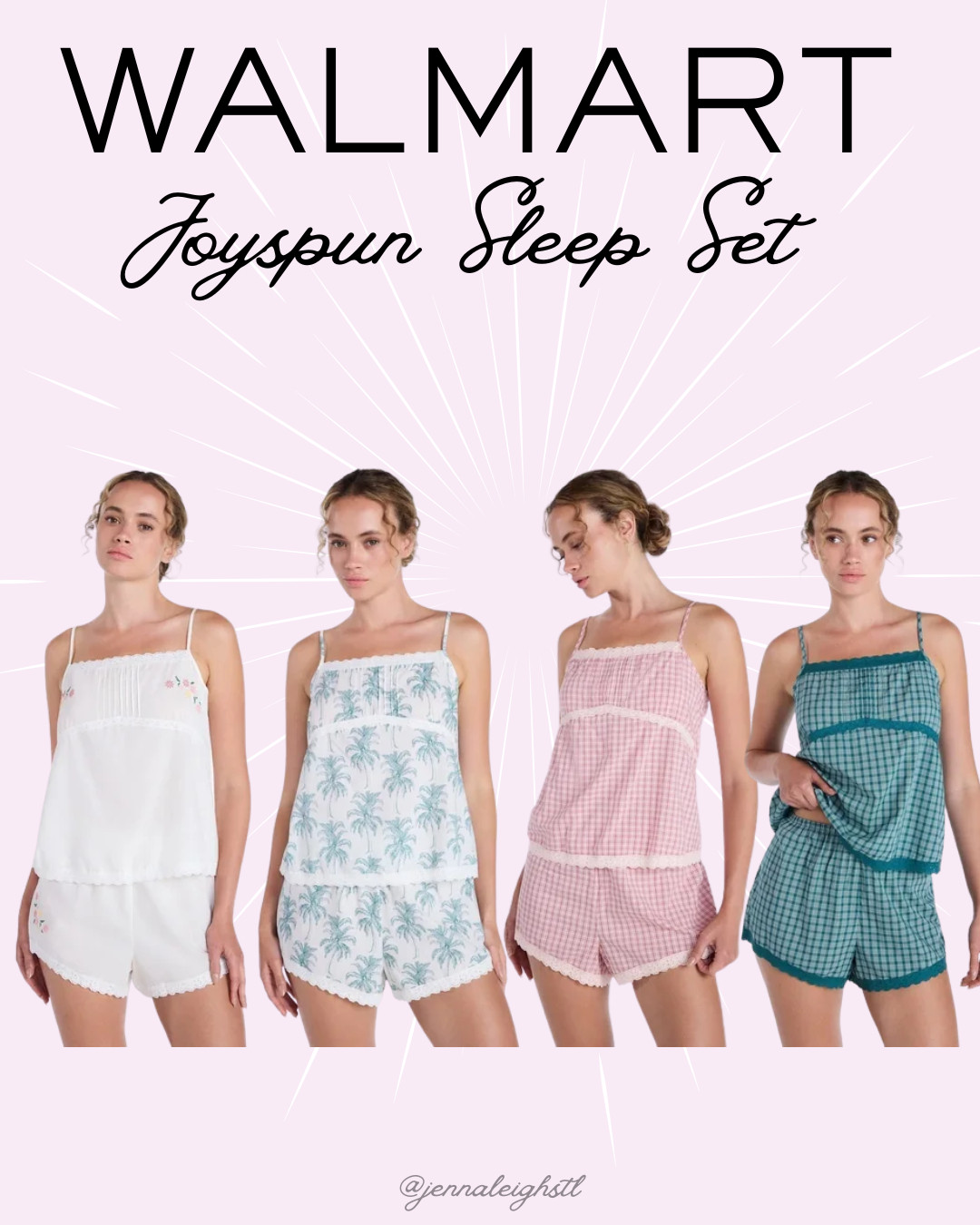 Loving this Joyspun sleep set from Walmart. The lace trim details make it feel so feminine and pretty, while still being comfy enough for lounging and sleeping. Such 

 #LTKselfcare #LTKSeasonal #LTKMidsize