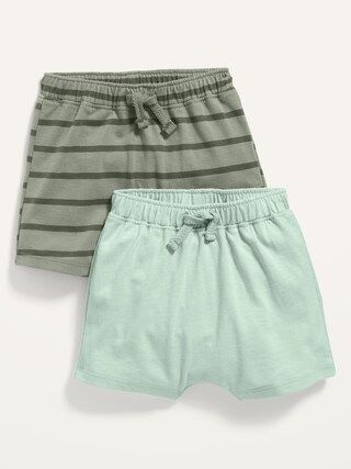 Unisex Jersey-Knit Pull-On Shorts 2-Pack for Baby | Old Navy (US)