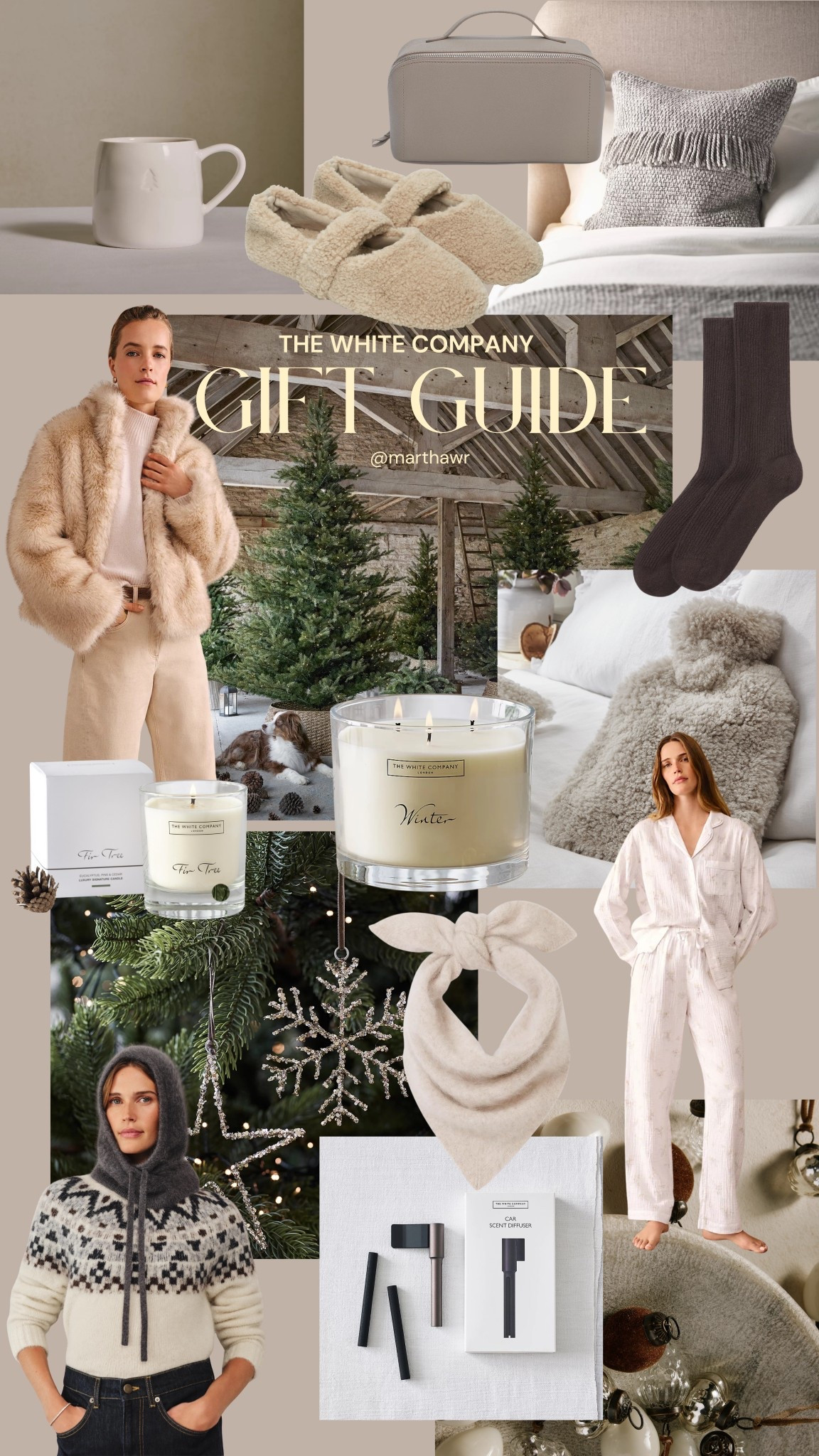 My favourite Christmas gifts from The White Company ✨🌲🤍

Gift guide, Christmas shopping, candles, fur coat, scarves, pyjamas, hot water bottle cover, cashmere socks. Christmas decorations, fluffy slippers, homewear #LTKCyberWeek 

#LTKwinter #LTKgiftguide