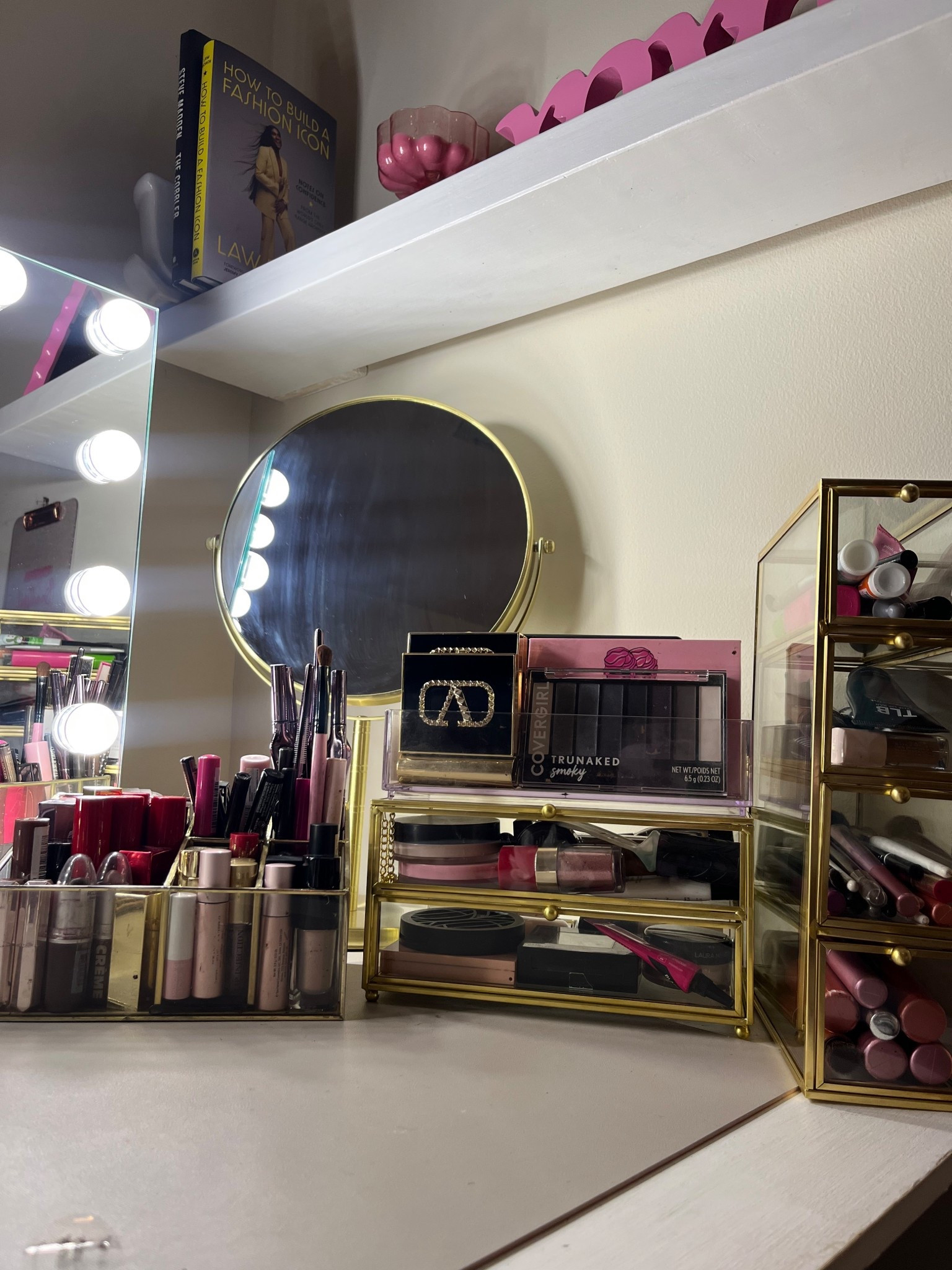 getting my glam room together ✨🎀 affordable quality vanity 

#LTKBeauty #LTKHome #LTKselfcare