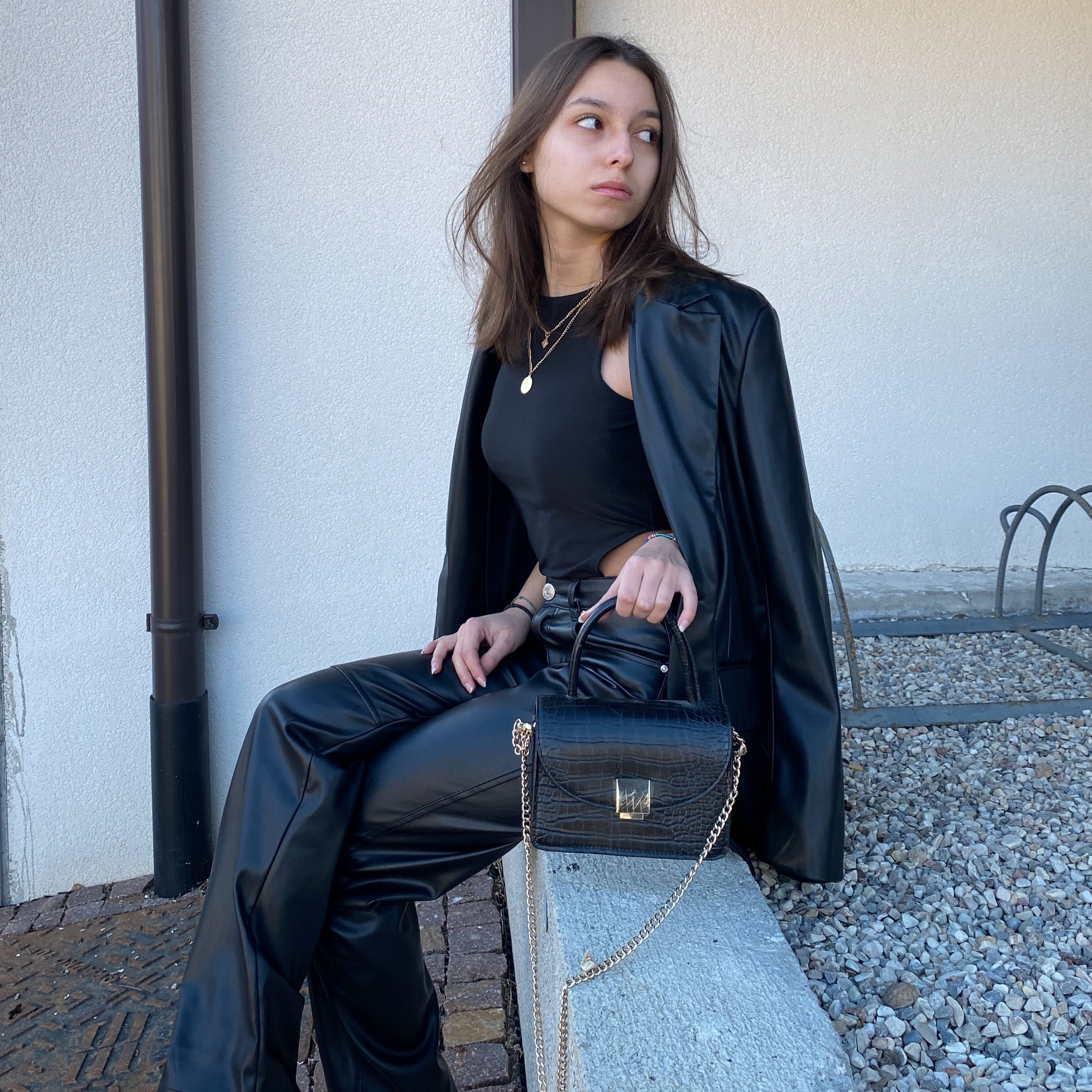 Leather jacket, leather blazer, leather outfit, leather pants, leather baggy pants, black outfit 

#LTKeurope #LTKfit #LTKSeasonal