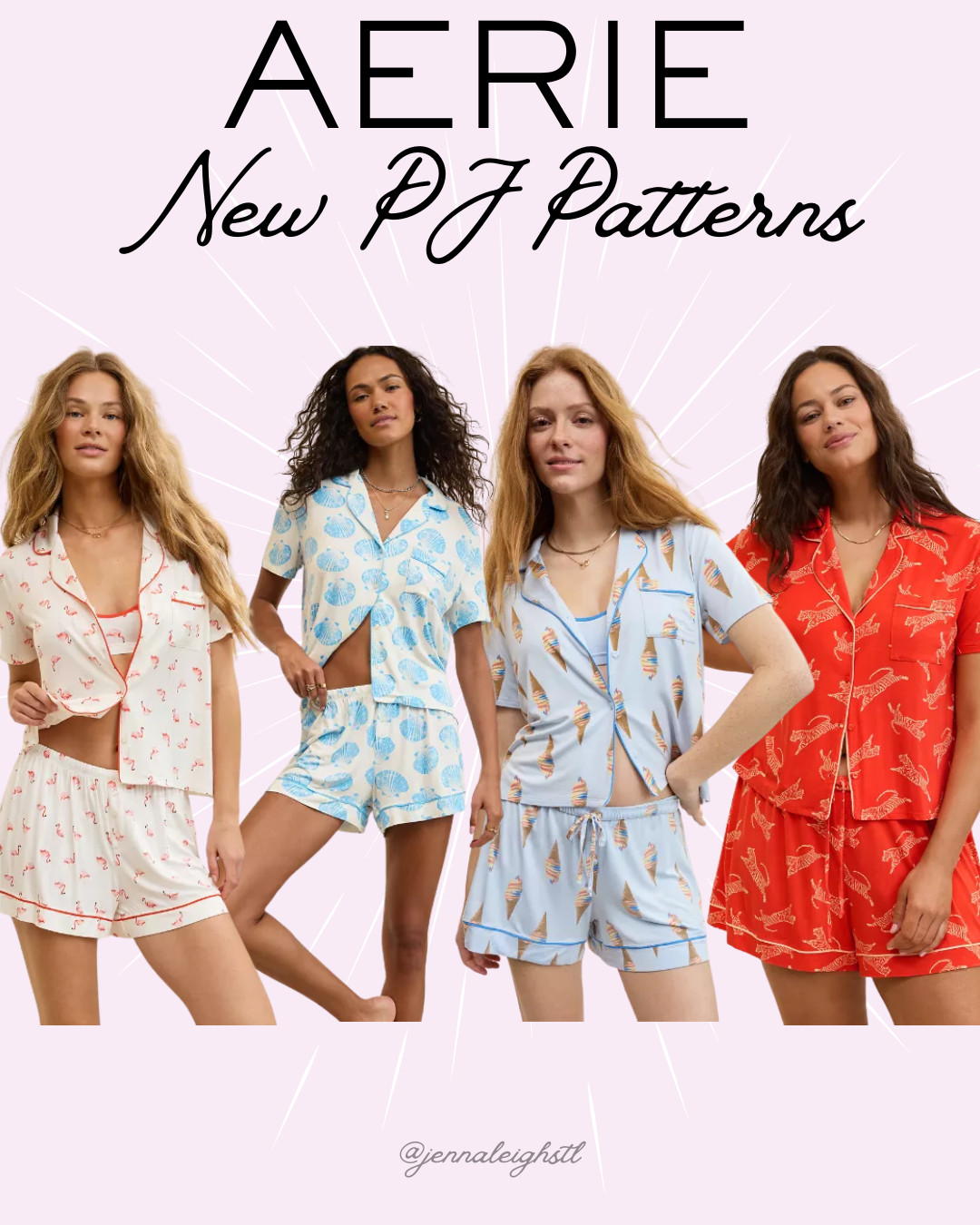 Incoming! New patterns of the bestselling Aerie Real Soft pajamas just dropped and they are so good. 

 #LTKdayinmylife #LTKselfcare #LTKMidsize