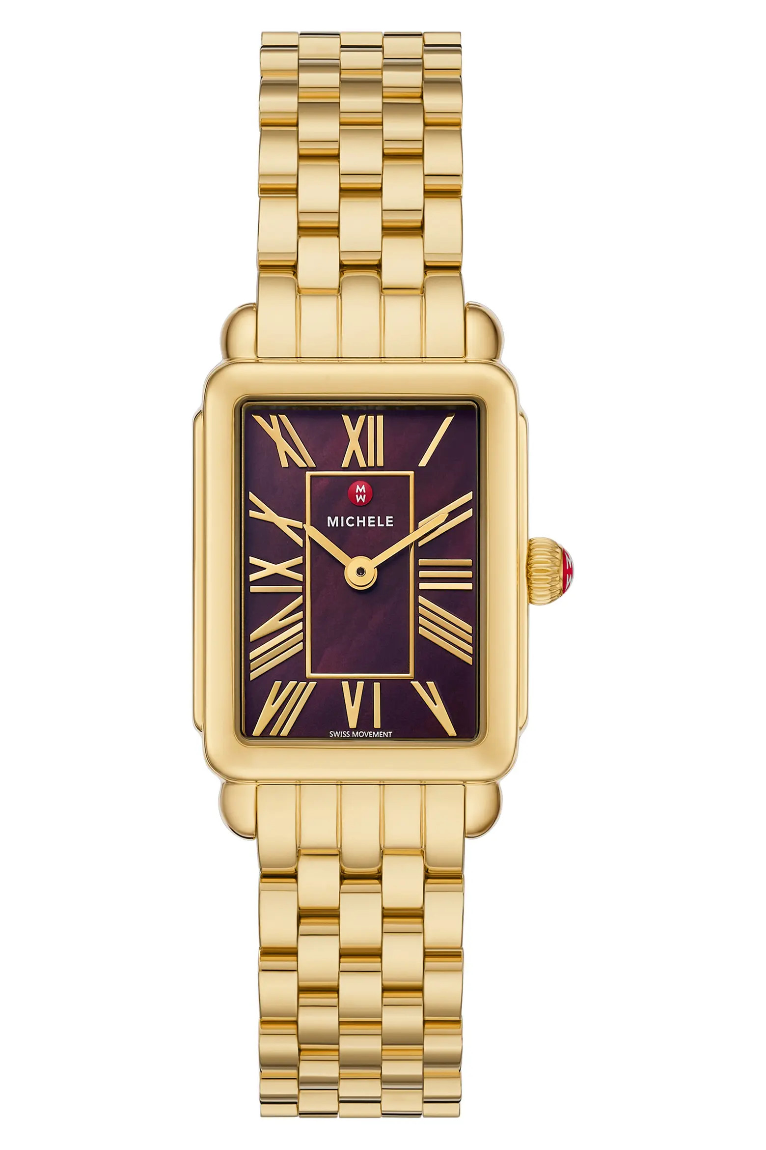 MICHELE Deco Park Mother-of-Pearl Bracelet Watch, 23mm x 29mm (Women) | Nordstrom | Nordstrom