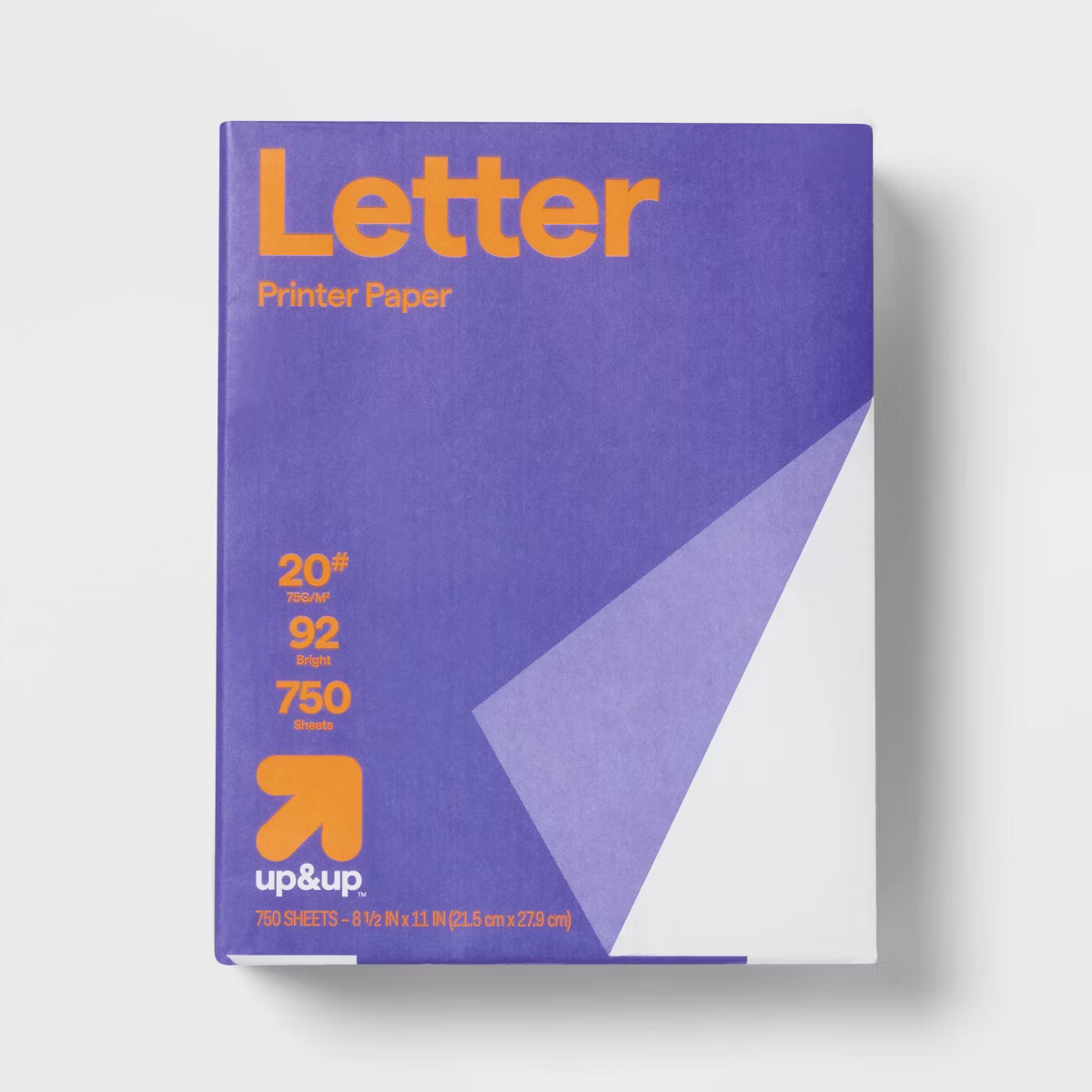 750 Sheets Letter Printer Paper White - up&up™: 8.5x11 Inch, 20 lb, 92 Brightness, Stationery, ... | Target