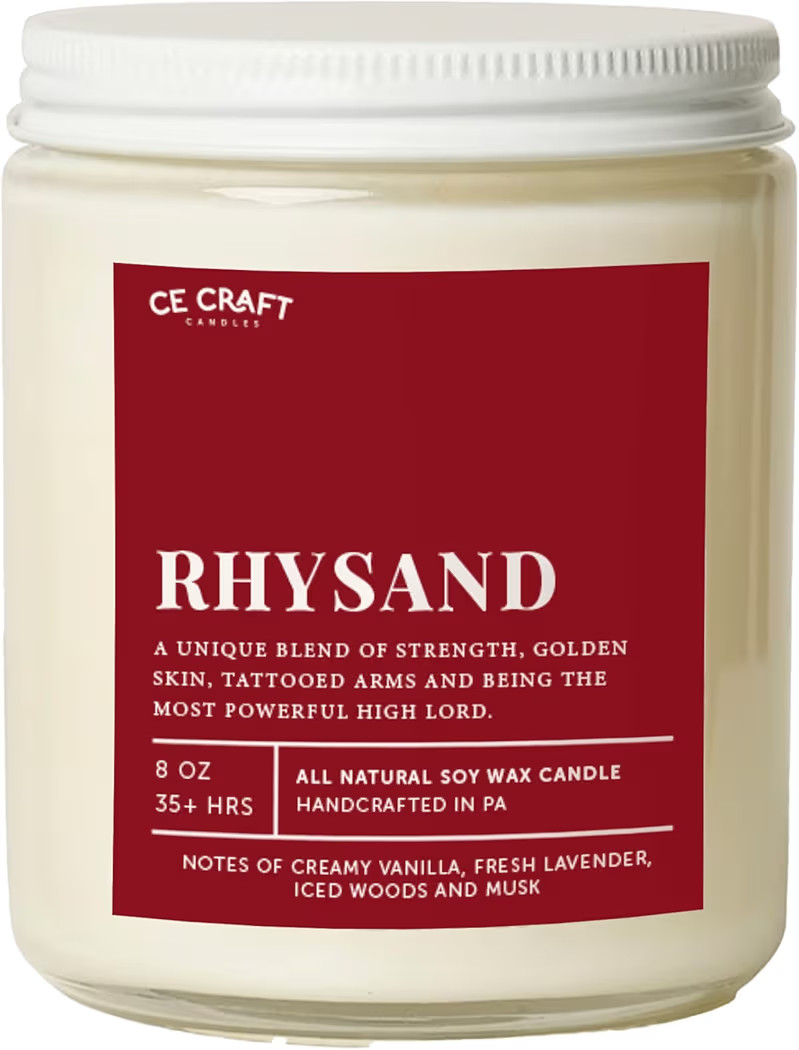 CE CRAFT Rhysand Scented Candle - Iced Vanilla Woods, 35+ Hour Burn Time, Book Inspired Gift, All... | Amazon (US)