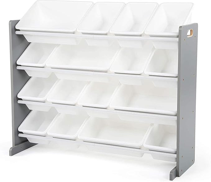 Humble Crew Supersized Wood Toy Storage Organizer, Extra Large, Grey/White | Amazon (US)