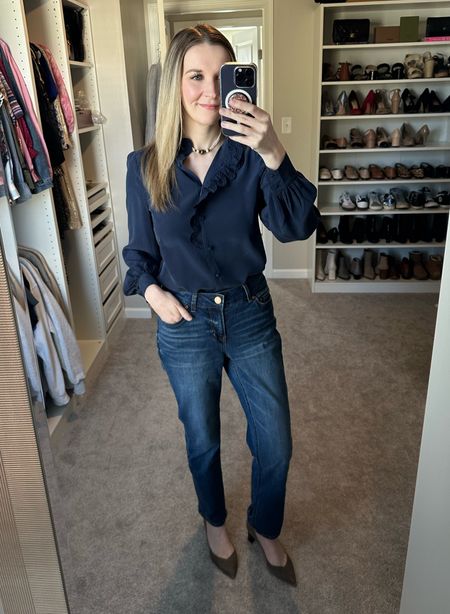 Love this silk Sezane shirt! // button down shirt / silk shirt / capsule wardrobe 

#LTKstyletip #LTKSeasonal