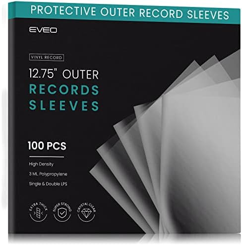 100 Record Sleeves for Vinyl Record- Crystal Clear and high-Quality Vinyl Record Storage Protecto... | Amazon (US)