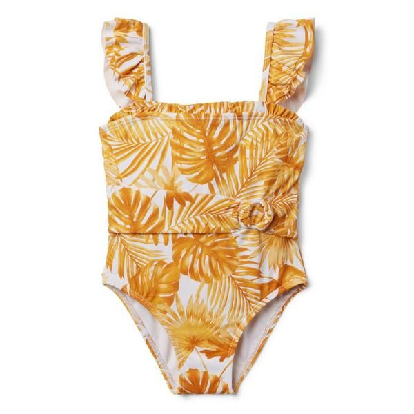 Palm Belted Swimsuit | Janie and Jack