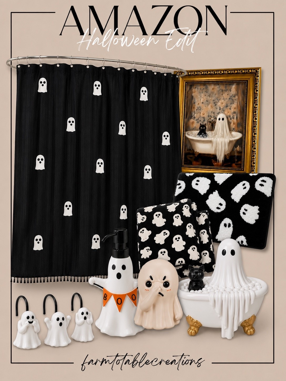 AMAZON HALLOWEEN BATHROOM FINDS

Follow @farmtotablecreations on Instagram for more home finds and styling inspiration.

Who says bathrooms can’t join in on the Halloween fun? These playful ghost finds bring just the right amount of spooky charm while keeping your space stylish. From the adorable shower curtain to the cutest ghost accessories, these Amazon finds make decorating for the season effortless.

#AmazonHalloween #HalloweenDecor #BathroomDecor #HalloweenHome #LTKHome

#LTKSeasonal #LTKSaleAlert #LTKHome