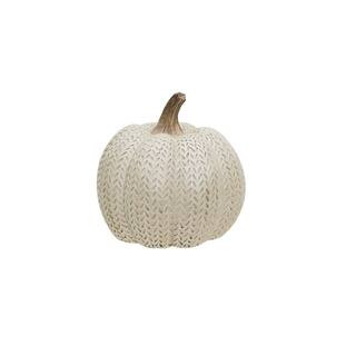 6" Cream Pattern Pumpkin Tabletop Décor by Ashland® | Michaels | Michaels Stores