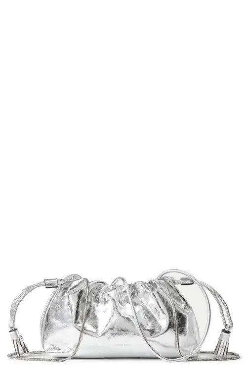Veronica Beard Small Metallic Stash Bag in Silver at Nordstrom | Nordstrom