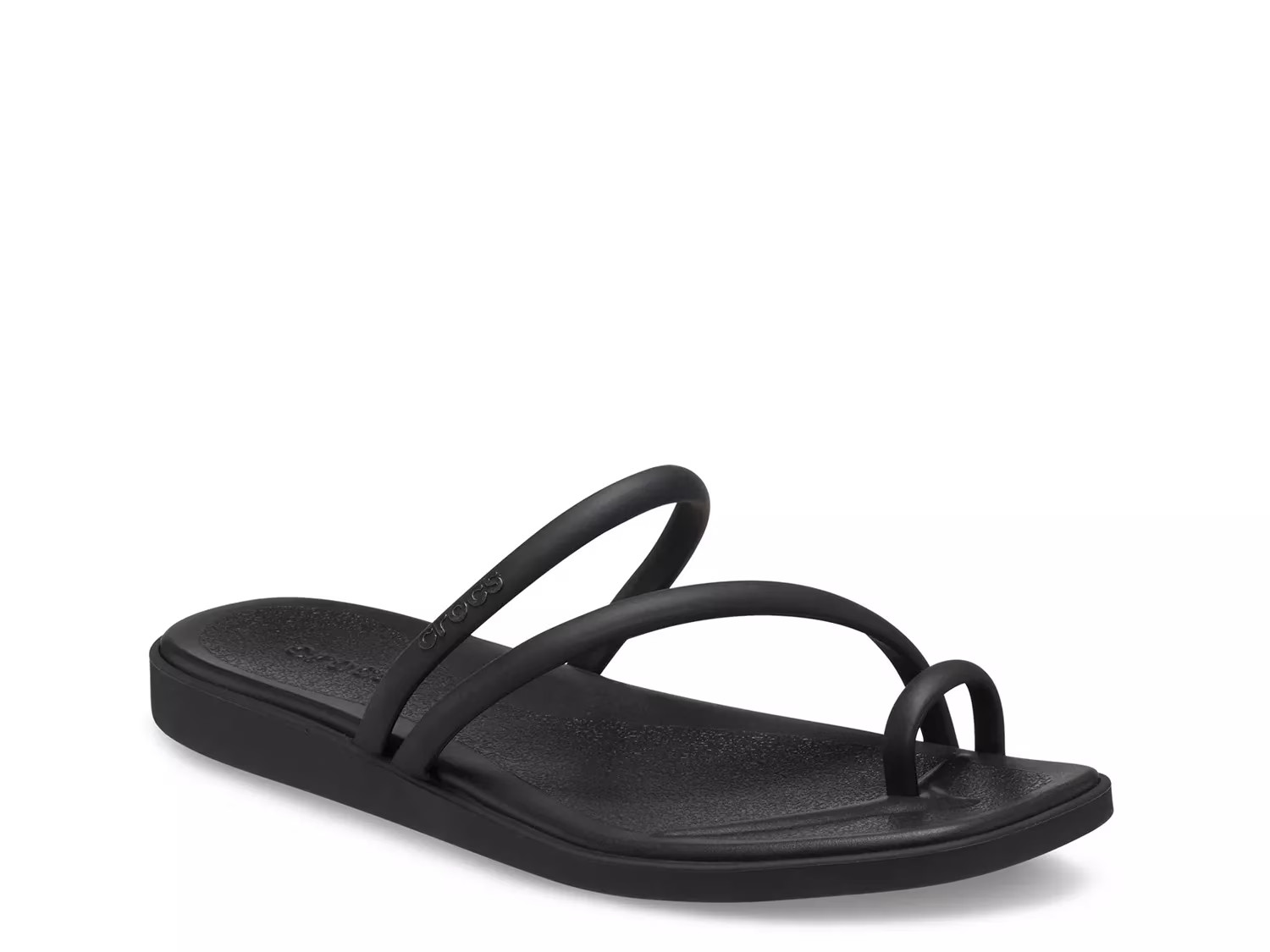 Crocs Miami Toe Loop Sandal | Women's | Black | Size 5 | Sandals | Jelly | DSW