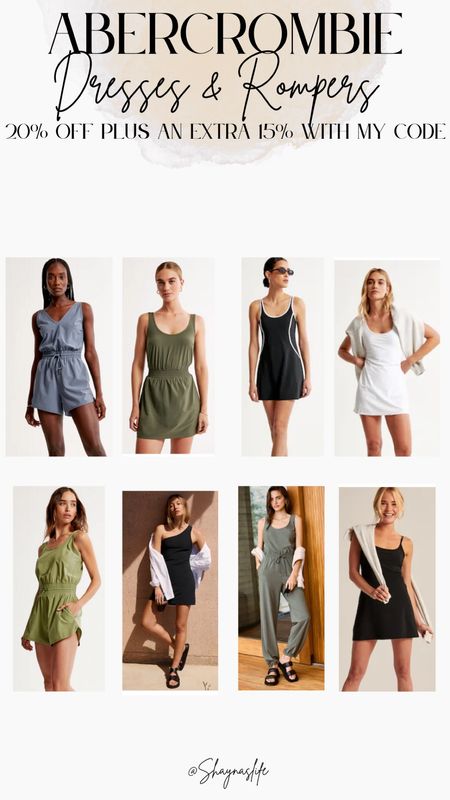 Abercrombie is having a sale going on right now the 9th through the 12th on their dresses and rompers you can save 20% off plus an additional 15% with my stackable code DRESSFEST 

I linked some comfortable, casual, rompers, and dresses down below. I wear a size large in these types from them .

Perfect for the weekend or to travel in ! 



#LTKstyletip #LTKsalealert #LTKtravel