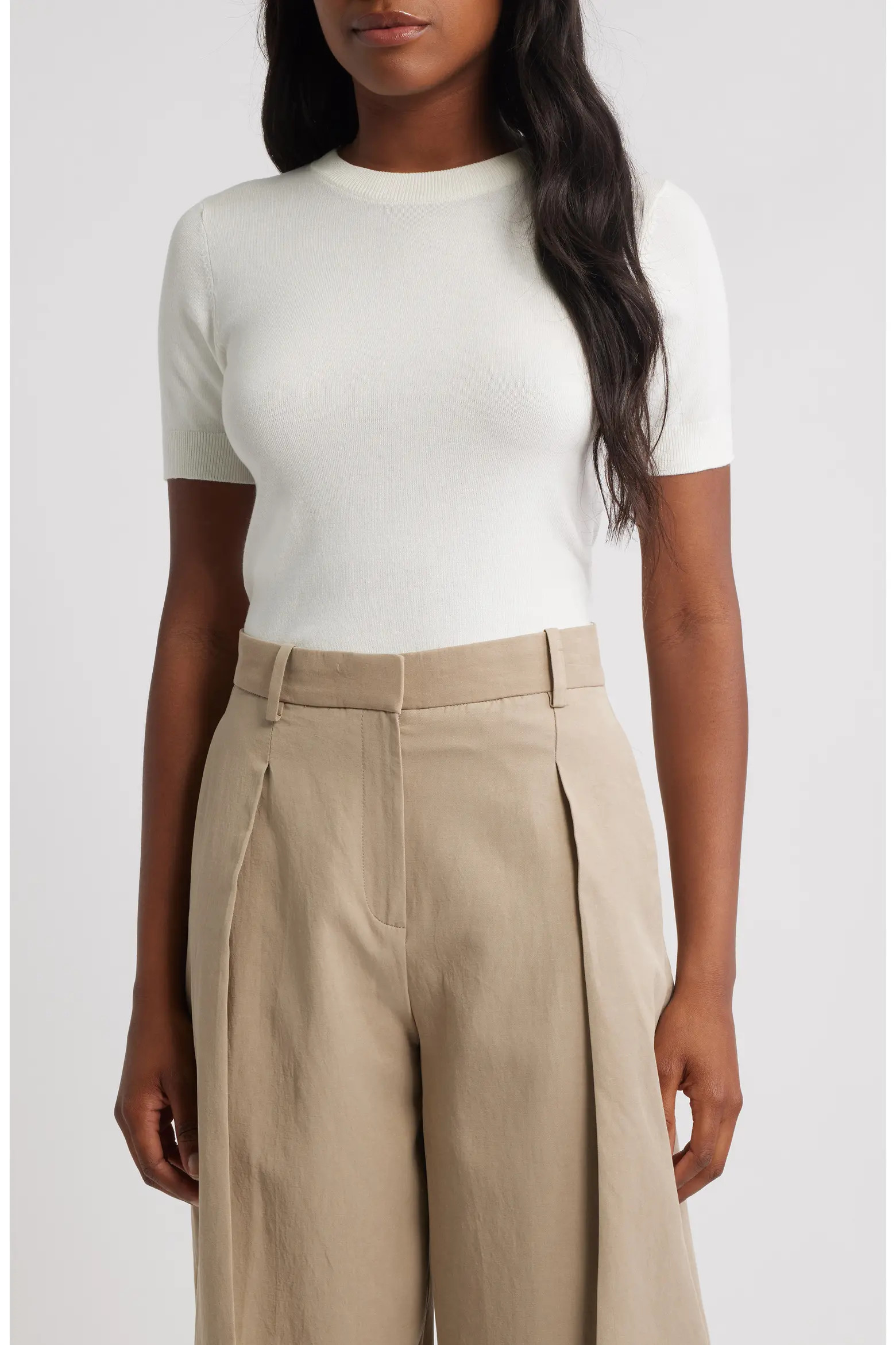 MANGO Short Sleeve Sweater (Women) | Nordstrom | Nordstrom