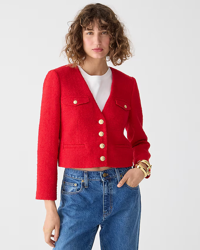 Maritime tweed lady jacket | J. Crew US