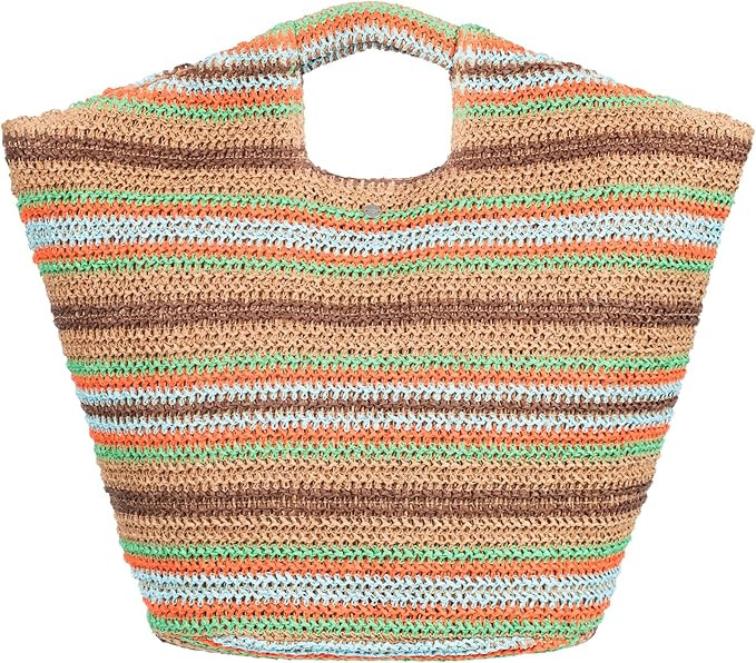 Roxy Women's Beach Tote Bag | Travel | Vacation | Straw | Lightweight | Breathable | Amazon (US)