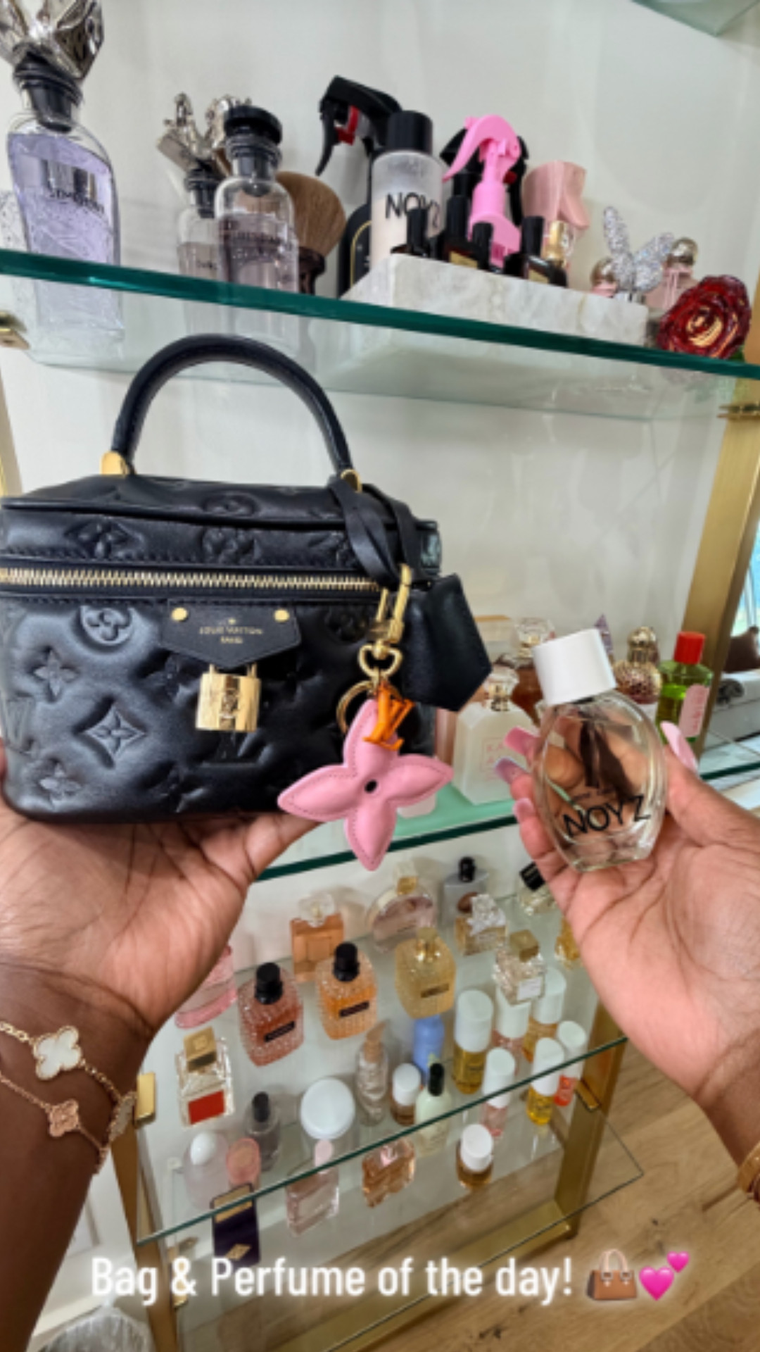 Pairing a chic luxury bag with the perfect signature scent is the ultimate way to complete any outfit! 👜💖

Today's combo features my Louis Vuitton vanity bag styled with a pink charm, paired with the NOYZ perfume in front of my vanity fragrance display.

Shop my bag and fragrance essentials linked below! 🛒

Follow for more @OPERATION_NIKI on IG, TikTok, & Facebook

#BagOfTheDay #PerfumeOfTheDay #LouisVuitton #NOYZFragrance #OperationNiki #VanityOrganization #LuxuryStyle #FragranceCollection #LTKfinds

#LTKHome #LTKBeauty