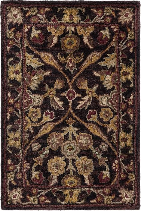 SAFAVIEH Antiquity Collection 2' x 3' Dark Plum / Gold AT51B Handmade Traditional Oriental Premiu... | Amazon (US)